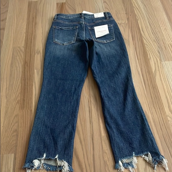 NWT Vervet Women’s Blue Straight Leg Jeans with Worn-In Look Size 25 - Picture 3 of 10